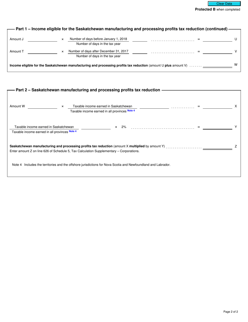 Form T2 Schedule 404 Manitoba Rental Housing Construction Tax Credit (2018 and Later Tax Years) - Canada, Page 2