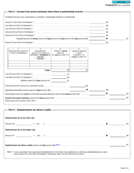 Form T2 Schedule 411 Saskatchewan Corporation Tax Calculation (2019 and Later Tax Years) - Canada, Page 2