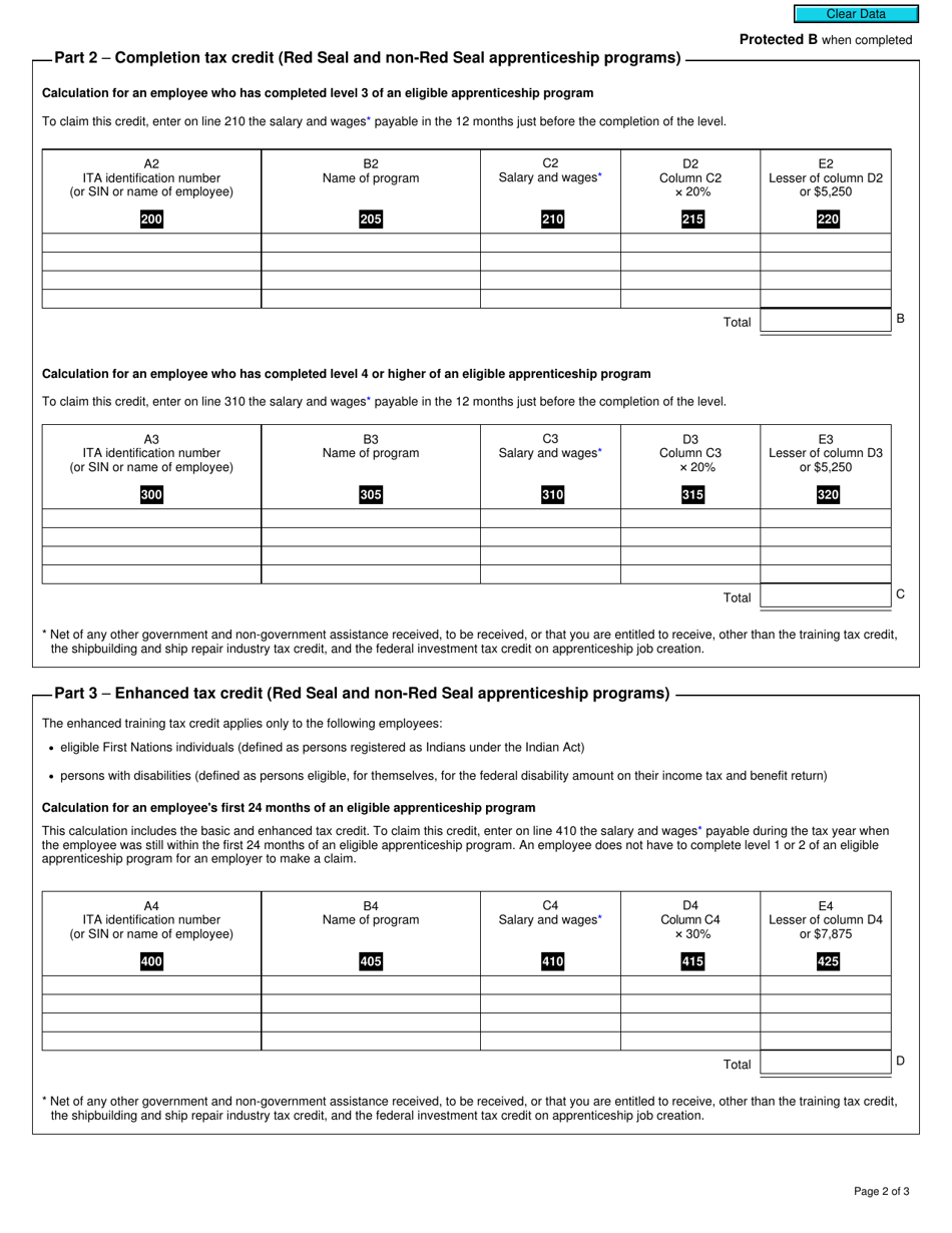 Form T2 Schedule 430 British Columbia Shipbuilding and Ship Repair Industry Tax Credit (2019 and Later Tax Years) - Canada, Page 2