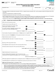 Form T2 Schedule 53 General Rate Income Pool (Grip) Calculation (2019 and Later Years) - Canada