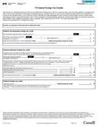 Form T3 FFT Federal Foreign Tax Credits - Canada, Page 2