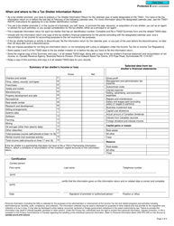 Form T5003 SUM Tax Shelter Information Return - Canada, Page 2