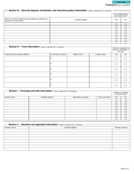 Form T5001 Application for Tax Shelter Identification Number and Undertaking to Keep Books and Records - Canada, Page 3