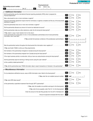 Form T5013 FIN Partnership Financial Return - Canada, Page 3