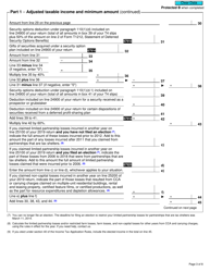 Form T691 Alternative Minimum Tax - Canada, Page 3