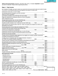 Form 5011-R Income Tax and Benefit Return - Canada, Page 3