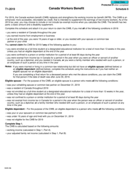Form 5005-S6 Schedule 6 Canada Workers Benefit - Quebec - Canada