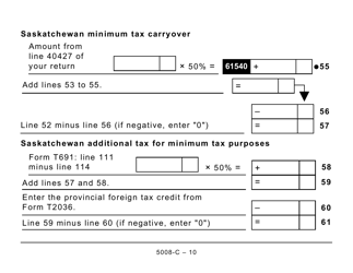 Form 5008-C (SK428) Saskatchewan Tax and Credits - Large Print - Canada, Page 10
