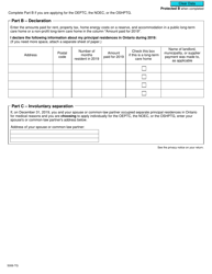 Form ON-BEN (5006-TG) Application for the 2020 Ontario Trillium Benefit and Ontario Senior Homeowners&#039; Property Tax Grant - Canada, Page 3