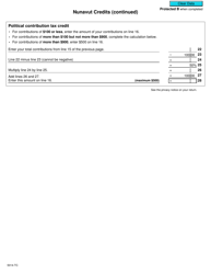 Form NU479 (5014-TC) Nunavut Credits - Canada, Page 2