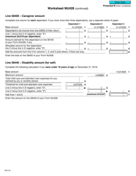 Form 5014-D Worksheet NU428 Nunavut - Canada, Page 2