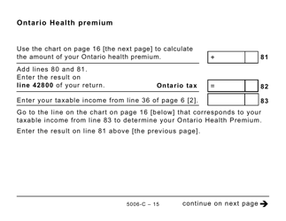 Form ON428 (5006-C) Ontario Tax (Large Print) - Canada, Page 15