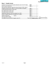 Form 5014-R Income Tax and Benefit Return - Nunavut - Canada, Page 5