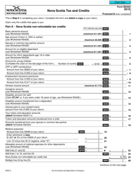 Form NS428 (5003-C) Nova Scotia Tax and Credits - Canada