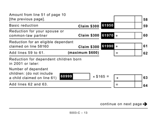 Form NS428 (5003-C) Nova Scotia Tax and Credits (Large Print) - Canada, Page 13