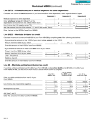 Form 5007-D Worksheet MB428 Manitoba - Canada, Page 3