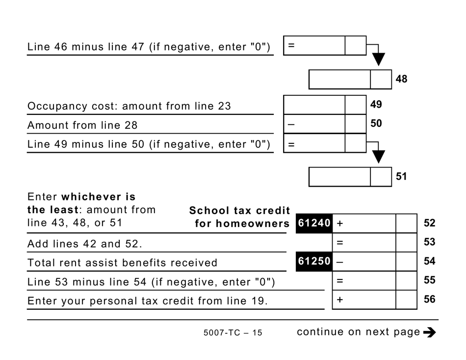 Form 5007-TC (MB479) Manitoba Credits (Large Print) - Canada, Page 15