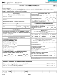 Form 5010-R Income Tax and Benefit Return - Canada (English/French)