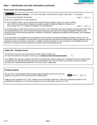 Form 5010-R Income Tax and Benefit Return - Canada (English/French), Page 2