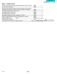 Form 5010-R Income Tax and Benefit Return - Canada (English/French), Page 5