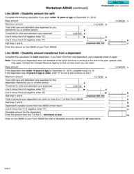 Form 5009-D Worksheet AB428 Alberta - Canada, Page 2