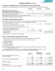 Form 5009-D Worksheet AB428 Alberta - Canada, Page 3