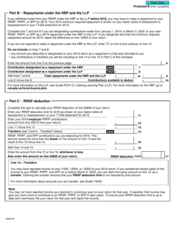 Form 5000-S7 Schedule 7 Rrsp and Prpp Unused Contributions, Transfers, and Hbp or LLP Activities - Canada, Page 3