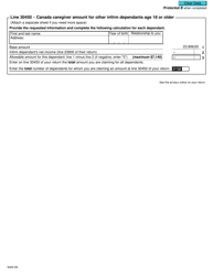 Form 5000-S5 Schedule 5 Amounts for Spouse or Common-Law Partner and Dependants - Canada, Page 2