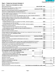 Form 5015-R Income Tax and Benefit Return - Alberta, Manitoba, Saskatchewan - Canada, Page 6