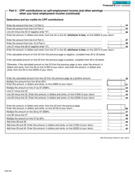 Form 5000-S8 Schedule 8 Canada Pension Plan Contributions and Overpayment - Canada, Page 6