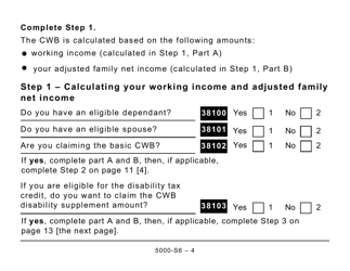 Form 5000-S6 Schedule 6 Canada Workers Benefit (Large Print) - Canada, Page 4