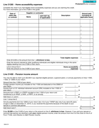 Form 5000-D1 Worksheet for the Return - Canada, Page 3