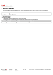 Drug Submission - Application Fee Form for Human and Disinfectant Drugs - Canada, Page 2