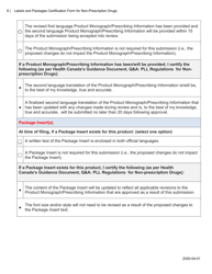 &quot;Labels and Packages Certification Form for Non-prescription Drugs&quot; - Canada, Page 6