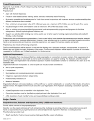 Form 0060E Entrepreneurship Learning Stream (Els) Application - Ontario, Canada, Page 2