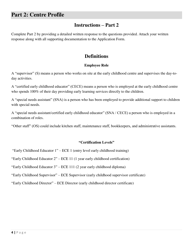 Early Years Center Designation Application - Prince Edward Island, Canada, Page 4