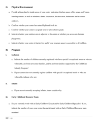 Early Years Center Designation Application - Prince Edward Island, Canada, Page 6