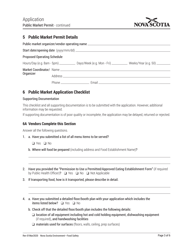 Public Market Permit Application - Nova Scotia, Canada, Page 3