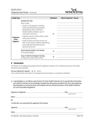 Temporary Event Permit Application - Nova Scotia, Canada, Page 7