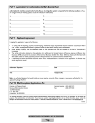 Form GMF_20 Application for Gasoline, Motive Fuel and Carbon Emitting Product Wholesaler Licence - New Brunswick, Canada, Page 3