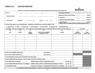 Form GMF_36 Gasoline, Motive Fuel and Carbon Emitting Product Refund Application - New Brunswick, Canada, Page 5