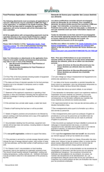Application for Food Premises Licence - New Brunswick, Canada (English/French), Page 2