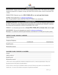 Artwork Acquisitions Application Form - New Brunswick, Canada (English/French), Page 2