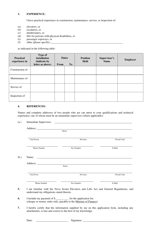 Form 5 Application for a Certificate of Competency - Nova Scotia, Canada, Page 2