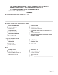 Form 1 Notice of Civil Claim - British Columbia, Canada, Page 8