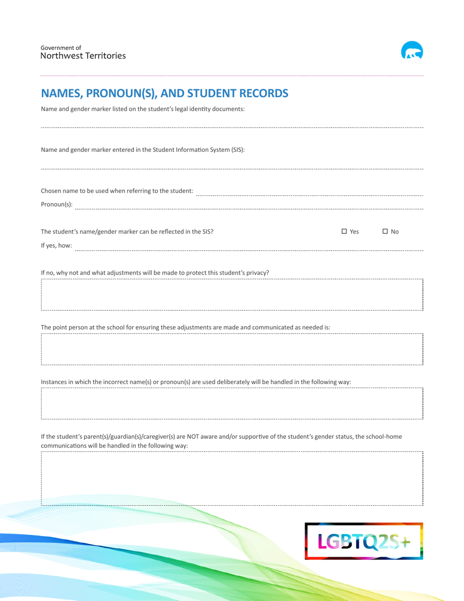 Gender Support Plan - Northwest Territories, Canada, Page 5