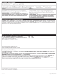 Form NWT9088 Application for Commissioner&#039;s Land - Northwest Territories, Canada (English/French), Page 2