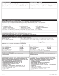 Form NWT8898 Application for Territorial Lands - Northwest Territories, Canada (English/French), Page 4