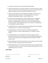 Self-isolation Agreement - Nunavut, Canada, Page 2