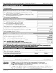 Form FO-1000A Calculation Chart for Purposes of Establishing the Income Replacement Indemnity - Quebec, Canada, Page 2